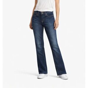 Gap Long & Lean Bootcut Jeans Women’s Size 0 Dark Wash Stretch